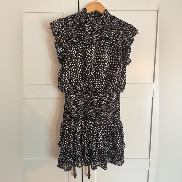 Aqua women’s Black and White Patterned mini dress size small - Picture 1 of 6